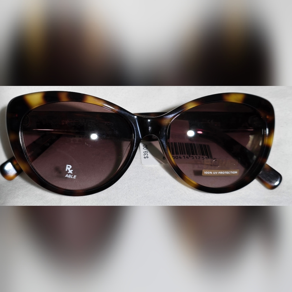 **NEW** FLOWER By Drew Barrymore Women's Rx'able Fashion Sunglasses, Poppy Demi